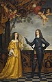 Willem II (1626–50), prince of Orange, and his wife Princess Maria Stuart of England (1631–60).