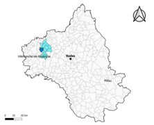 Drulhe dans l'intercommunalité en 2020.