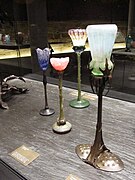 Lampes (collaboration avec Majorelle) au musée des Beaux-Arts de Nancy.