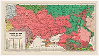 Mapa de los asentamiento de ucranianos en 1940