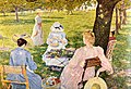 Théo van Rysselberghe: Familie in einem Obstgarten, 1890