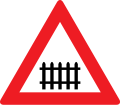 6a: Level crossing with barriers