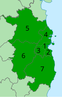 Numbered map of the Greater Dublin Area