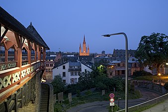 Blik vanaf Römertor op de Marktkirche