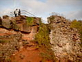 Ruine der Festung Hohenburg, die Homburg ihren Namen verliehen hat