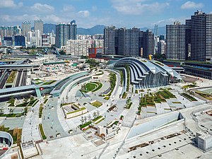 香港西九龍站外觀（2018年10月）