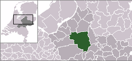 Apeldoorn'un Gelderland'daki konumu