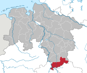 Localisation de Arrondissement de Göttingen