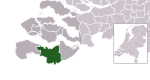 Location of Terneuzen