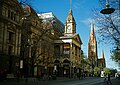 Melbourne Town Hall with St Paul's Cathedral