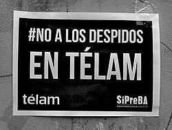 Non a los despidos en TELAM 03