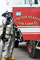 "United States Air Force" on the door of a vehicle