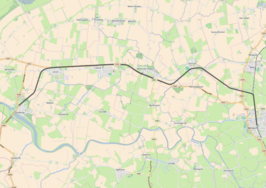 Spoorlijn Winsum - Zoutkamp op de kaart