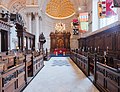 Pews or church benches, St Paul's Cathedral, London