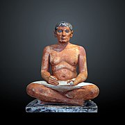 The Seated Scribe, found near the avenue