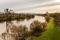 Trier, view from the Roman bridge on the Moselle. (Mosel).