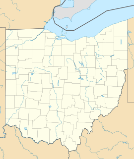 Poloha mesta Columbus v rámci federálneho štátu Ohio
