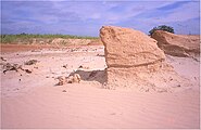 Pedra sorrenca esculpida Meadow, Texas (Stout, 2002)