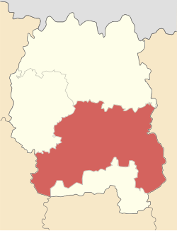 Raion location in Zhytomyr Oblast