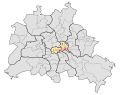 Deutsch: Wahlkreis Friedrichshain-Kreuzberg 2 für die Wahlen zum Abgeordnetenhaus von Berlin. Stand 2006