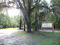 Alapaha River boat ramp and sign