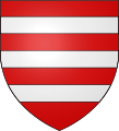 Coat of arms of the lords of Useldange, branch of the lords of Esch.