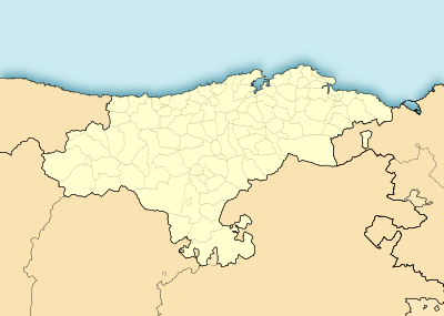 Mapa de localización de Cantabria