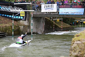 Deutsche Meisterschaft im Kanuslalom 2017 auf dem Floßkanal in Thalkirchen