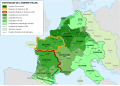 Le Royaumes francs sous Charlemagne 768-814.