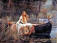 John William Waterhouses Gemälde „The Lady of Shalott“ von 1888