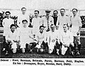 L'équipe de France de football, demi-finaliste des Jeux olympiques en août 1920. Jean Batmale - orthographié Betmale