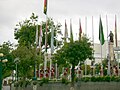 Bandeira da Bolívia e de seus 9 Departamentos (Praça das Armas).