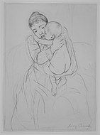 Maternal Caress (Mütterliche Liebkosung), um 1891, Metropolitan Museum of Art