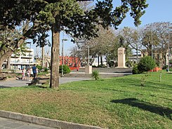 La Plaza Constitución de la ville de Melo.