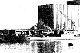 Soviet ship unloading military supplies in Latakia.png