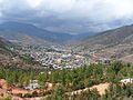 Thimphu, van Buddhapunt af gesien