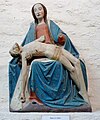 Chapelle Notre-Dame-de-Tréminou ː pietà (bois polychrome, XVe siècle).