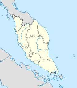Kuala Lumpur ubicada en Malasia Peninsular