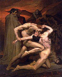 Dante eta Virgilio infernuan, 1850