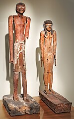 Substituts d'homme et de femme XIe dynastie égyptienne - tombe d'Assiout