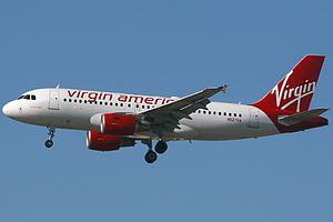 Airbus A319-100 der Virgin America