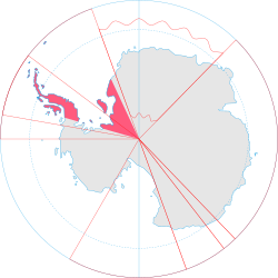 Ligging van Argentyns-Antarktika