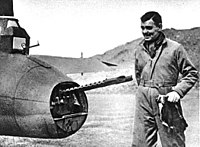 Clark Gable com 8 AF B-17 na Grã-Bretanha (1943).