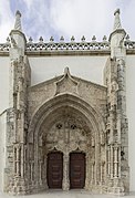 Entrada principal al Monasterio de Jesús, en estilo gótico-manuelino.
