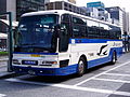東名ハイウェイバスに使用された三菱ふそう・ニューエアロバス H654-95404