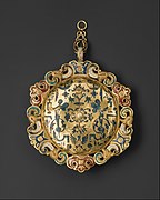 Hat Badge Mounted as a Pendant with the Flaying of Marsyas MET DT3590.jpg