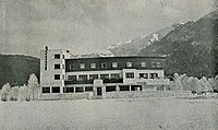 Hotel Berghof, Seefeld in Tirol (Winteraufnahme), um 1930