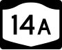 New York State Route 14A marker