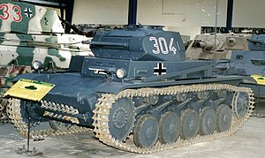 Pz.Kpfw. II Ausf. с, в экспозиции танкового музея в Сомюре