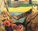 Paul Gauguin: Vincent van Gogh, Sonnenblumen malend, 1888, Nr. 154